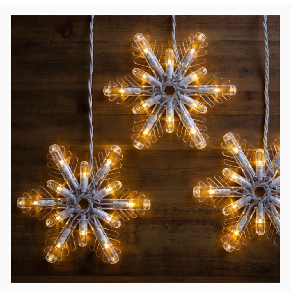 Pack of 2 Snowflake lights